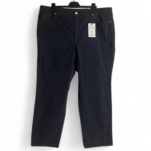 Gloria Vanderbilt Sz 24W Original Slimming Jeans Gray Corduroy High Rise - Picture 4 of 8